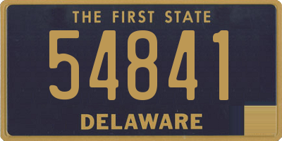 DE license plate 54841