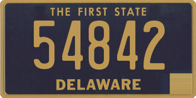 DE license plate 54842