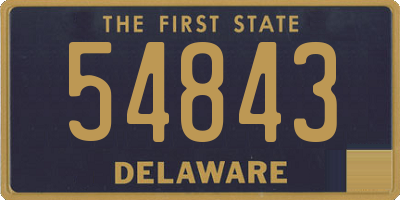 DE license plate 54843