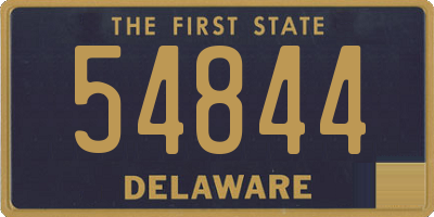 DE license plate 54844