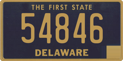 DE license plate 54846