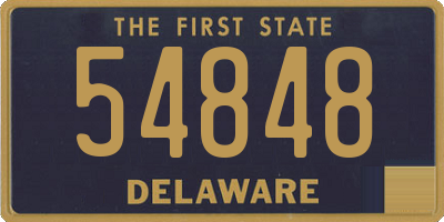 DE license plate 54848