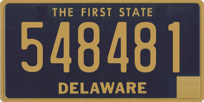 DE license plate 548481