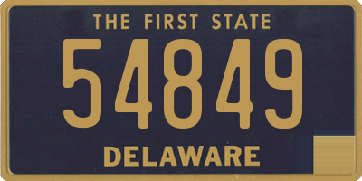 DE license plate 54849