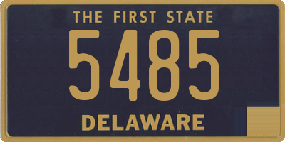 DE license plate 5485