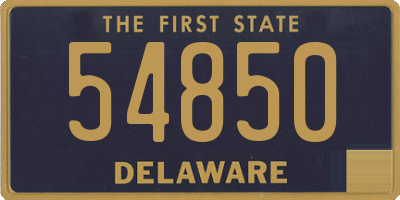 DE license plate 54850