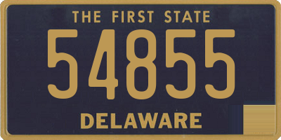 DE license plate 54855