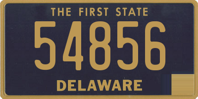 DE license plate 54856