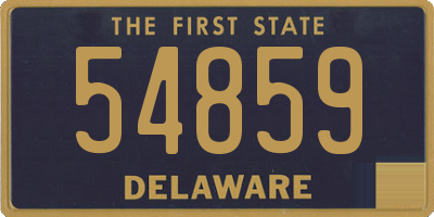 DE license plate 54859