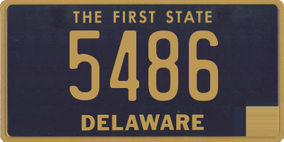 DE license plate 5486