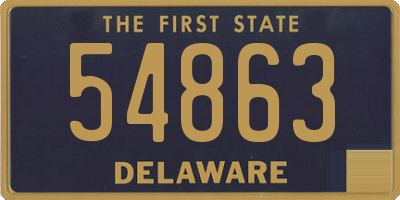 DE license plate 54863