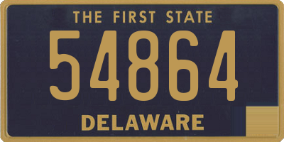 DE license plate 54864