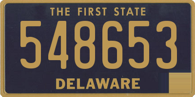 DE license plate 548653