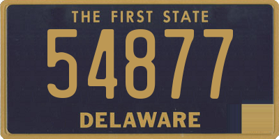 DE license plate 54877