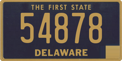 DE license plate 54878