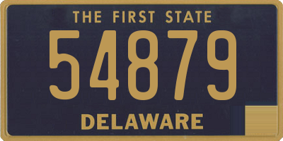 DE license plate 54879