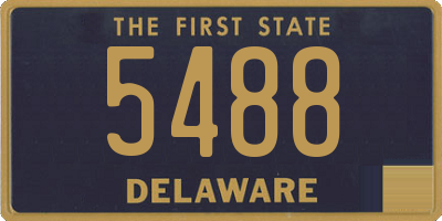 DE license plate 5488