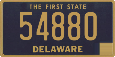 DE license plate 54880