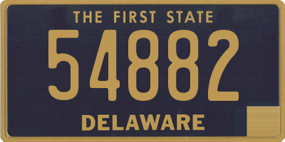 DE license plate 54882