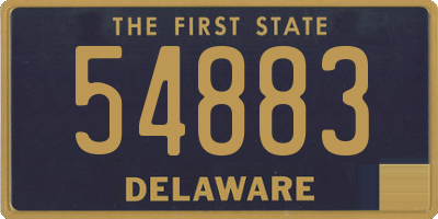 DE license plate 54883