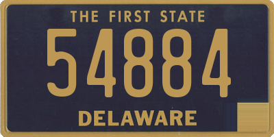 DE license plate 54884