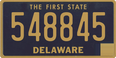 DE license plate 548845