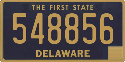 DE license plate 548856