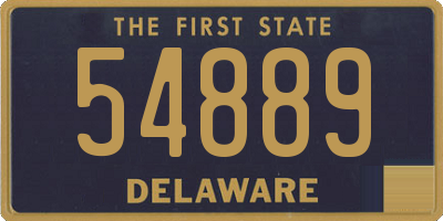 DE license plate 54889