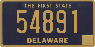 DE license plate 54891