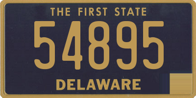 DE license plate 54895