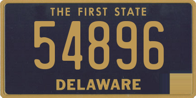 DE license plate 54896