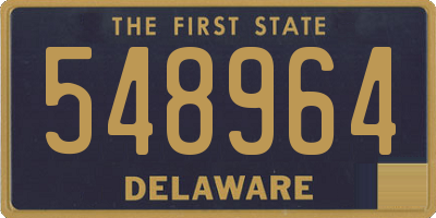 DE license plate 548964