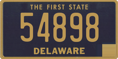 DE license plate 54898