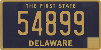 DE license plate 54899