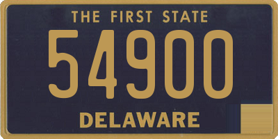 DE license plate 54900