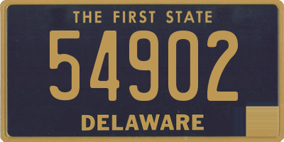 DE license plate 54902