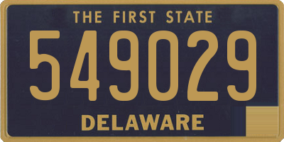 DE license plate 549029