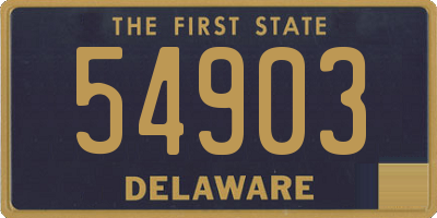 DE license plate 54903