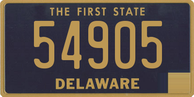 DE license plate 54905