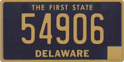 DE license plate 54906
