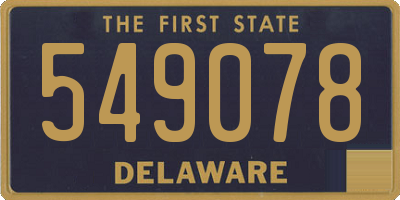 DE license plate 549078