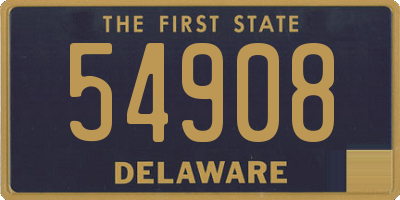 DE license plate 54908