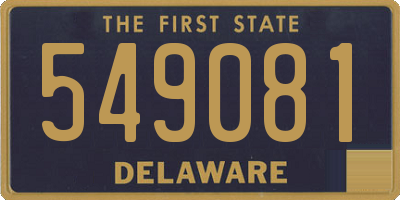DE license plate 549081