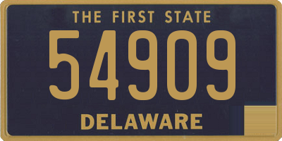 DE license plate 54909