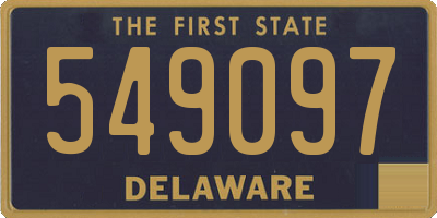 DE license plate 549097