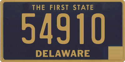 DE license plate 54910