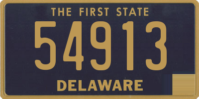 DE license plate 54913