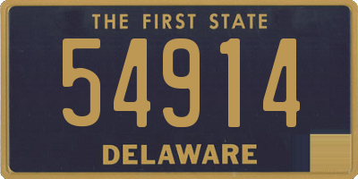DE license plate 54914