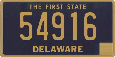 DE license plate 54916