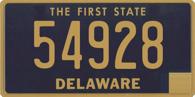 DE license plate 54928